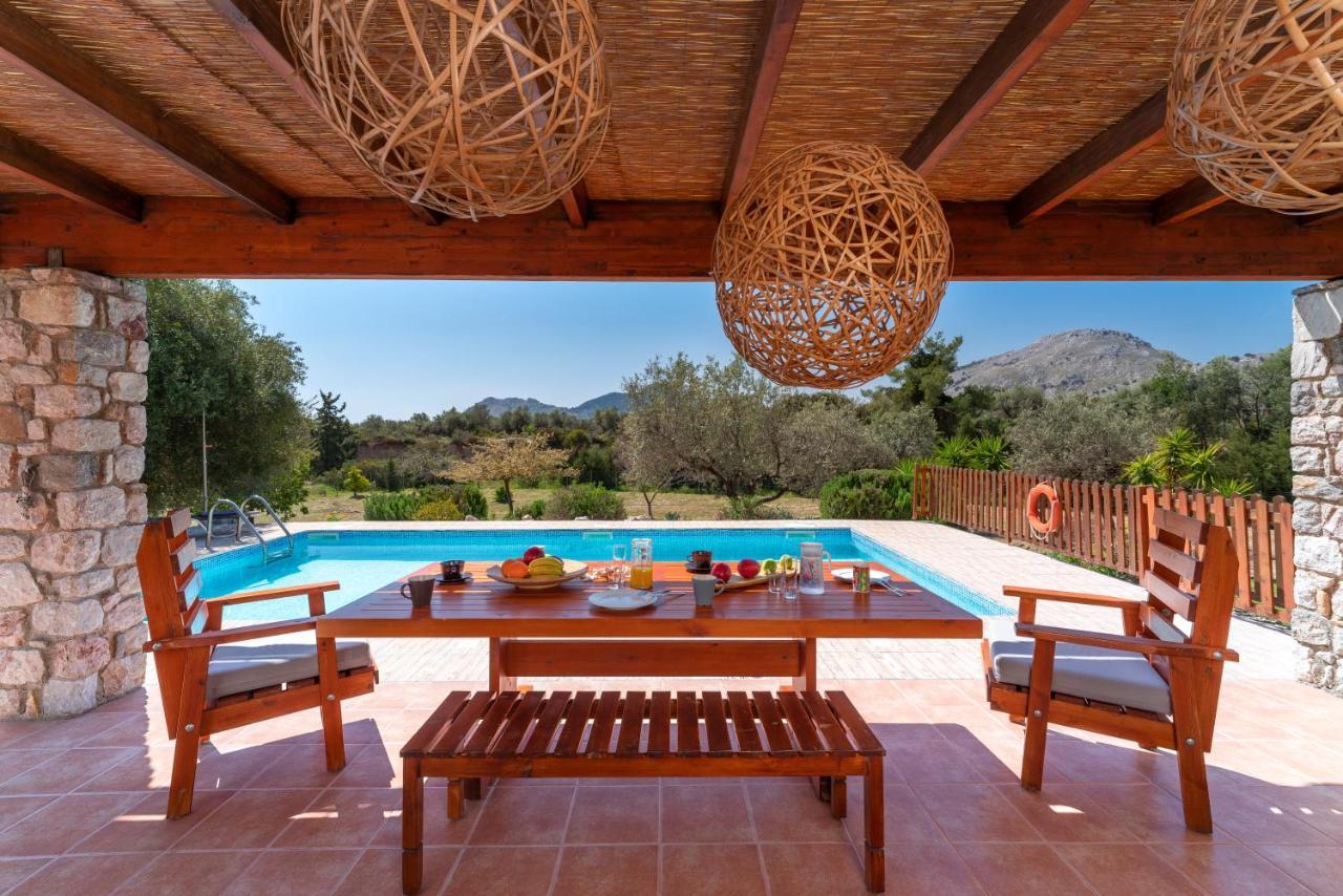 Olive Private Villa Swimming Pool 5 Bdr Kolymbia Rhodes Exterior photo