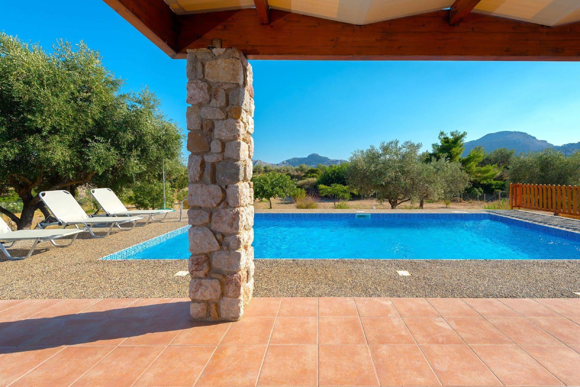 Olive Private Villa Swimming Pool 5 Bdr Kolymbia Rhodes Exterior photo
