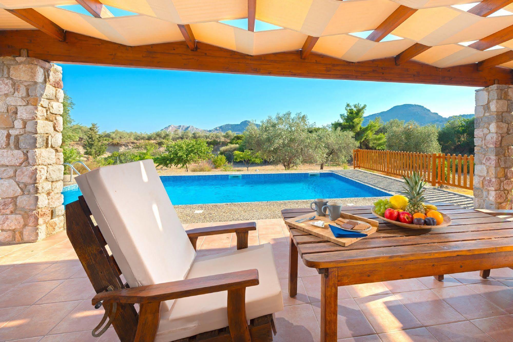 Olive Private Villa Swimming Pool 5 Bdr Kolymbia Rhodes Exterior photo