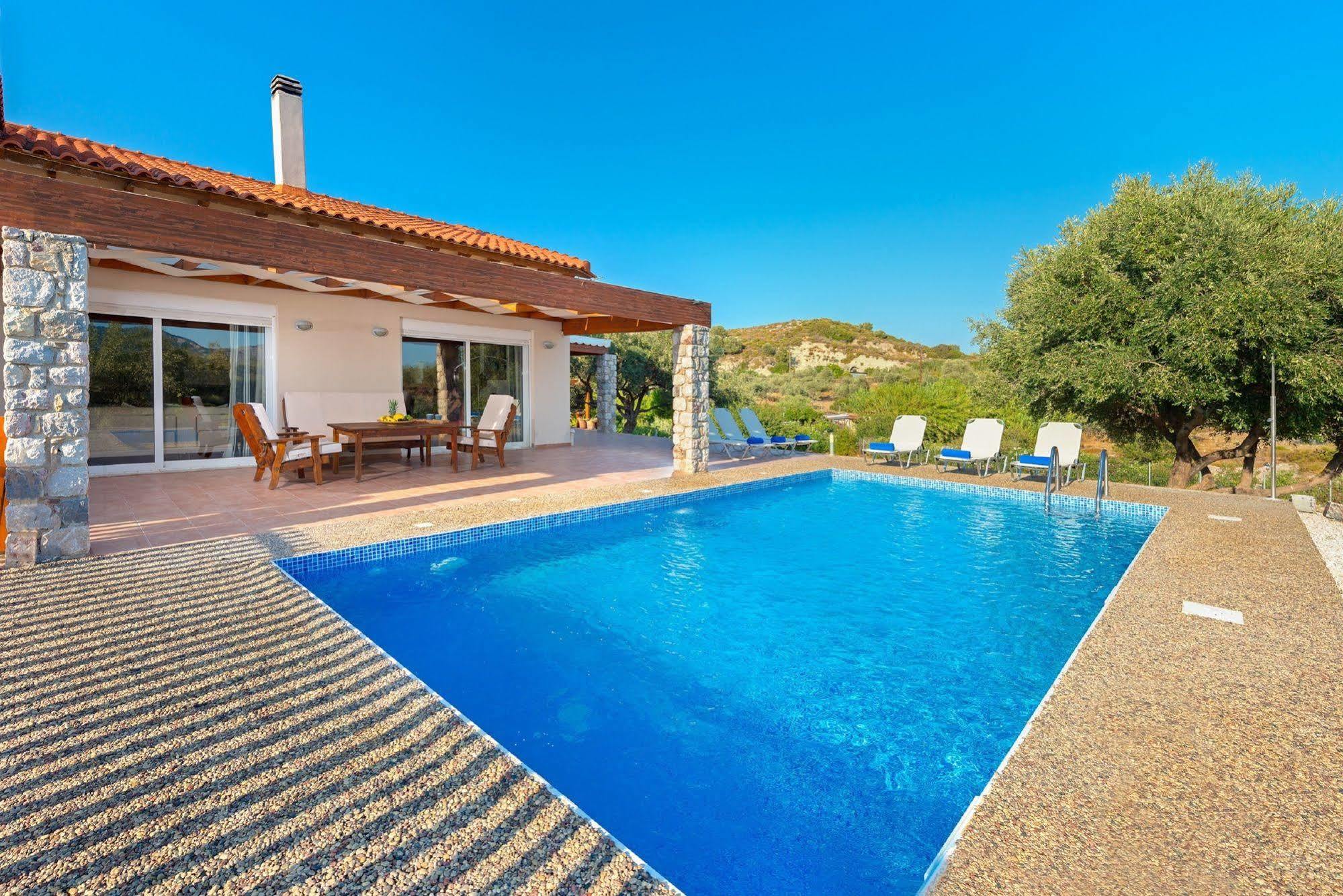 Olive Private Villa Swimming Pool 5 Bdr Kolymbia Rhodes Exterior photo