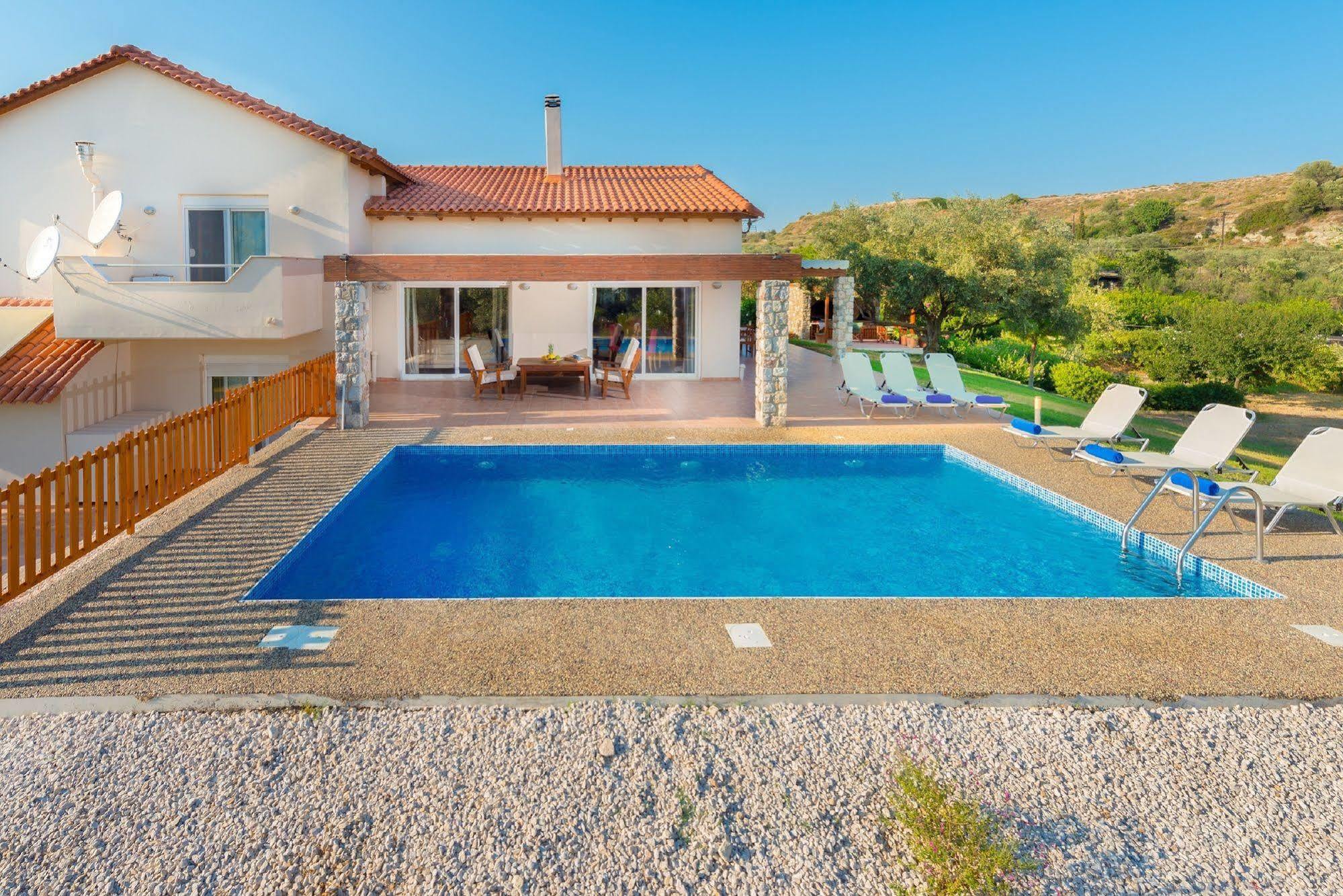 Olive Private Villa Swimming Pool 5 Bdr Kolymbia Rhodes Exterior photo